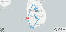  Explorer et se reposer au Sri Lanka, circuit en voiture privée - 12 destinations 