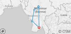  Der beste Urlaub in Myanmar - 9 Tage - 12 Destinationen 