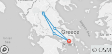  Delphi &amp; Meteora Rundreise - 2 Tage - 5 Destinationen 