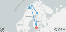  Große Lappland Rundreise ins nördliche Finnland, Schweden und Norwegen - 8 Destinationen 