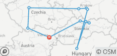  Landstraßen in Mitteleuropa (Ende Wien) - 11 Destinationen 