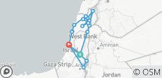  Heiliges Land Israel - 8 Tage (mit spanischer Führung) - 21 Destinationen 