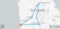  Sri Lanka Paket (2 Nächte, 3 Tage) - 8 Destinationen 