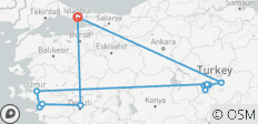  Cruce de Anatolia con 3 vuelos - 14 destinos 