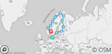  Große Skandinavien Rundreise (Kleingruppen, 20 Tage) - 13 Destinationen 