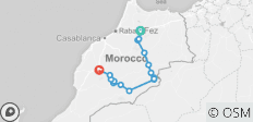  Privé 5 dagen 4x4 avontuur van Fes naar Merzouga en Ouzina woestijn tot Marrakech (Luxe Woestijnkamp/Privé Tour) - 15 bestemmingen 
