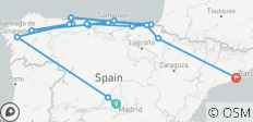  Nord de l\'Espagne (petits groupes, fin Barcelone) - 18 destinations 