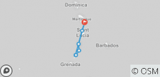  Katamaran-Kreuzfahrt: Abenteuer in Martinica und den Tobago Cays - 4 Destinationen 