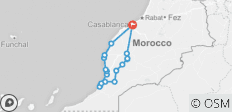  The Coast of Southern Morocco: 7 Day Tour from Casablanca to Marrakech, Atlantic Beaches, Agadir and Atlas Mountains (Private Tour) - 16 destinations 