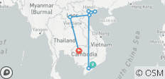  Indochina onthullen: Reis door Vietnam, Laos en Cambodja - 9 bestemmingen 