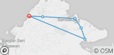  Wildes Borneo - 5 Destinationen 