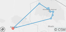  Kilimandscharo Lemosho Route - 7 Tage - 9 Destinationen 