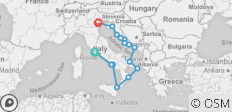  Discover Croatia &amp; Italy - 15 destinations 