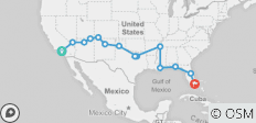  Grand Southern (Los Angeles To Miami, 21 Days) - 14 destinations 