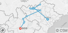  Radreise von Hanoi nach Luang Prabang - 15 Destinationen 