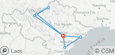  Het beste van Noord –Vietnam Rondreis door 9 dagen 8 (Hanoi, Sapa, Halong Bay&amp;Ninh Binh) - 8 bestemmingen 