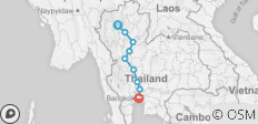  Cycling Chiang Mai to Bangkok - 9 destinations 