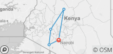  Kenia Lodge Safari nach Samburu-Nakuru und Masai Mara (6 Tage) - 5 Destinationen 