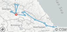  Aserbaidschan und Georgien Kleingruppenreise - 17 Destinationen 