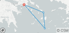  Cycladische Verkenner: Athene - Mykonos - Santorini - 4 bestemmingen 