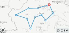 Goldenes Dreieck und royales Rajasthan (Autoreise mit privatem Fahrer, 16 Tage) - 12 Destinationen 