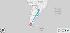  Buenos Aires, Iguazú-Wasserfälle und El Calafate - 3 Destinationen 