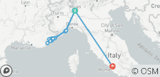  Circuit de 4 jours sur la côte française - au départ de Milan - 14 destinations 