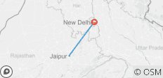  Privé oude en New Delhi City Tour van Jaipur (Eindigend in Delhi) - 2 bestemmingen 