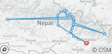 16 jours de Trekking sur le circuit du Manaslu - 27 destinations 