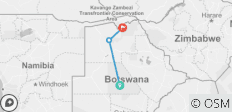  Erlebnisreise auf dem Elefantenpfad in Botswana (10 Tage) - 3 Destinationen 