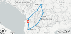  Semi-Privé Rondreis; N. Macedonië, Kosovo &amp; Albanië in 4 dagen - 8 bestemmingen 