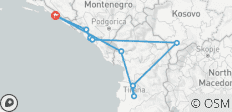  Semi-Private Tour; Montenegro, Albania &amp; Kosovo from/to Dubrovnik - 9 destinations 