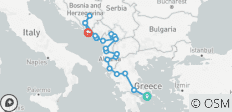  Circuit en petit groupe : 7 pays des Balkans d\'Athènes à Dubrovnik ou Split - 23 destinations 