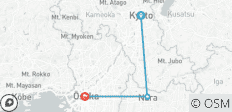  Vollständig verpackte Luxus-Privatreise - Kyoto, Nara und Osaka - 6 Tage - 3 Destinationen 