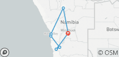  Namibia Abenteuerreise - Camping (5 Tage, 4 Nächte) - 9 Destinationen 