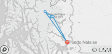  Patagonien trek: Lago Grey &amp; Lago Nordenskjöld - 3 Tage - 3 Destinationen 