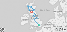  England und Schottland (Sommer, Endpunkt Glasgow, 9 Tage) - 13 Destinationen 