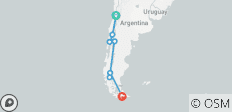  Santiago to Ushuaia (Ruta 40) Travel Pass - 7 destinations 