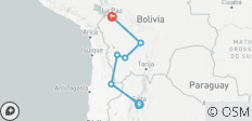  Salta to La Paz Travel Pass - 6 destinations 