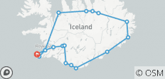  Geführte Rundreise durch Island (inkl. Flughafentransfers, 8 Tage) - 18 Destinationen 