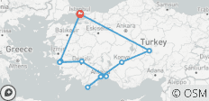  Highlights of Turkey&amp;Blue Escape - 14 Days - 12 destinations 