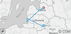  Self Guided Walking in Lithuania and Latvia in 12 Days - 8 destinations 