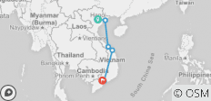  10 Tage Vietnams Höhepunkte Entdeckungsreise - Hanoi - Halong-Bucht - Hue - Hoi An - Ho Chi Minh - 6 Destinationen 