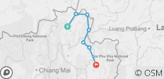  Cyclisme dans le nord de la Thaïlande - 6 destinations 