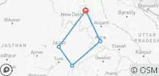  Goldenes Dreieck mit Ranthambore Wildtier Safari (Delhi, Agra, Jaipur &amp; Ranthambore) - 5 Tage - 5 Destinationen 