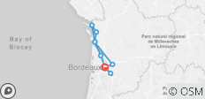  Kreuzfahrt durch die Aquitaine Region von Bordeaux nach Royan (20 destinations) - 10 Destinationen 