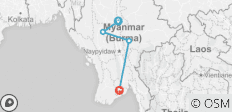  Myanmar für Erstbesucher - 7 Tage - 4 Destinationen 