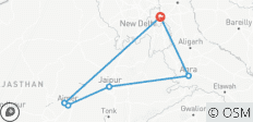  Au départ de Delhi : Circuit privé de luxe du Triangle d\'Or avec Pushkar - 6 destinations 