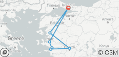  3 Dagen - West Turkije Rondreis van-naar Istanboel / met het Vliegtuig - 7 bestemmingen 