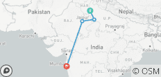  Ab Delhi: 7-tägige private Luxustour durch das Goldene Dreieck mit Mumbai - 4 Destinationen 